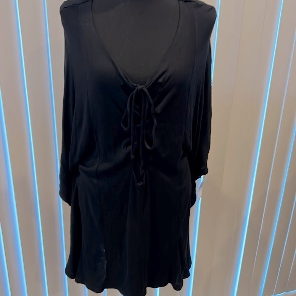 Green Dragon Black Beach Cover Up Extra Large